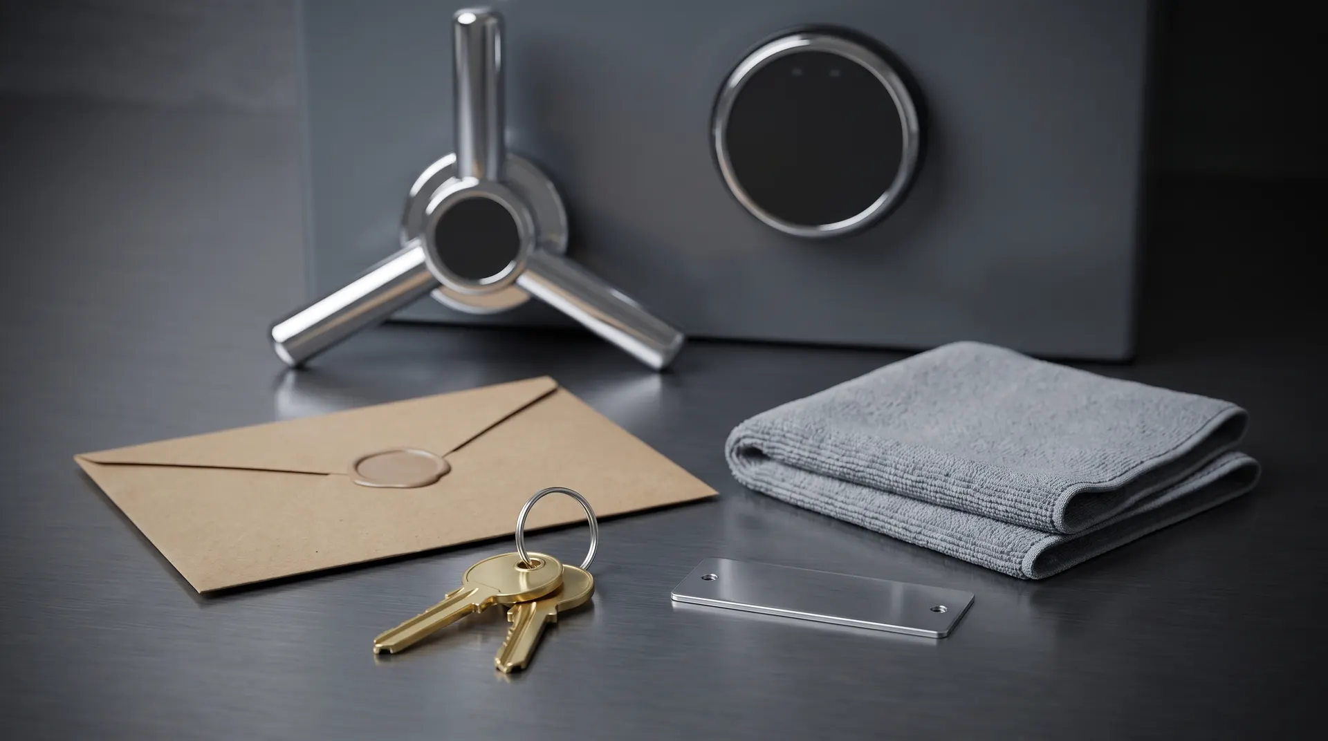 New safe keys and the warranty envelope