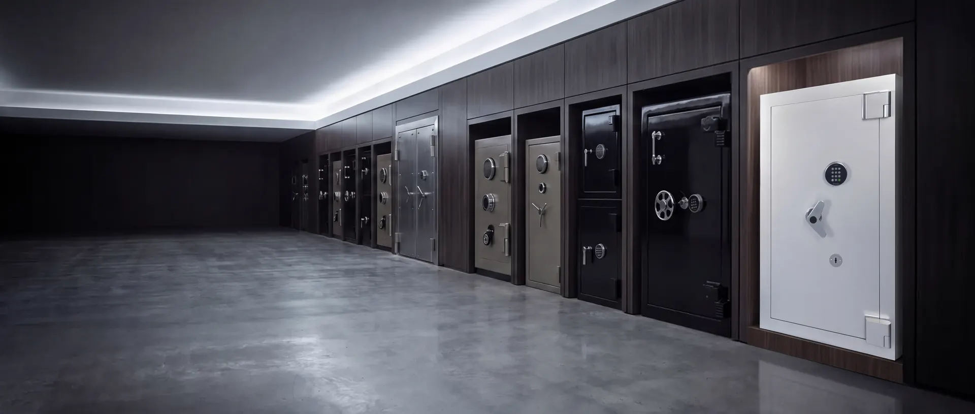 Corridor of a corporate vault room