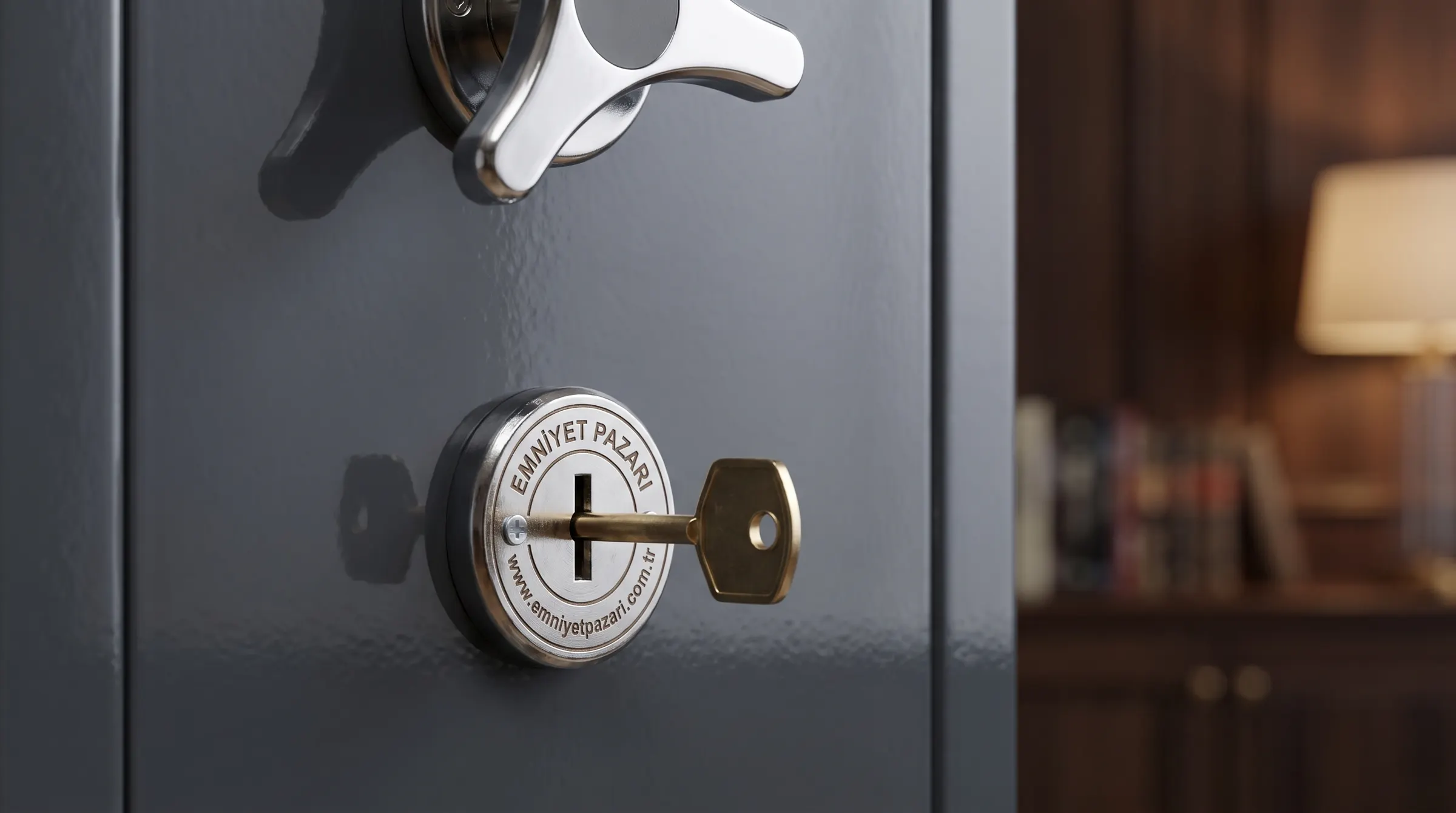 A steel safe lock